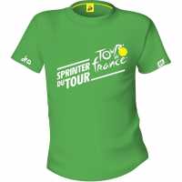 Тениска Tour De France De France Fan T Shirt Leader Vert Мъжки ризи