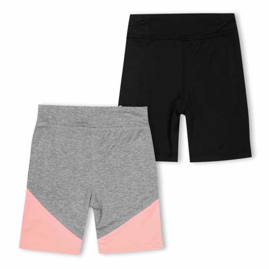 Reebok Kids' Black Fleece Jogger Shorts Silver 