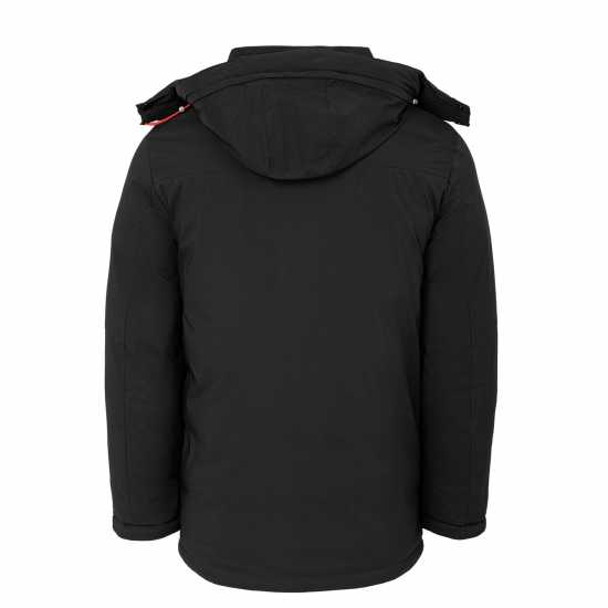Lee Cooper Men's Quilted Padded Puffer Jacket Черно Lee Cooper Men's Quilted Padded Puffer Jacket Черно