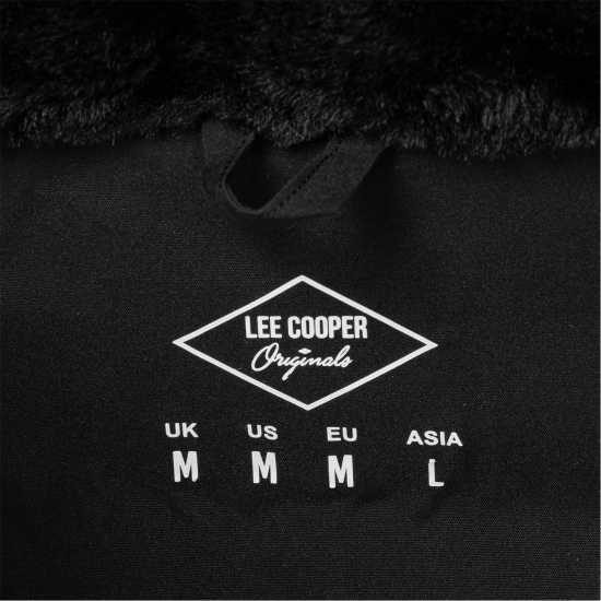 Lee Cooper Men's Quilted Padded Puffer Jacket Черно Lee Cooper Men's Quilted Padded Puffer Jacket Черно