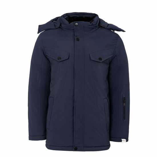 Lee Cooper Men's  Quilted Padded Puffer Jacket Морска синьо 