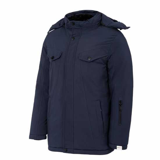 Lee Cooper Men's  Quilted Padded Puffer Jacket Морска синьо 