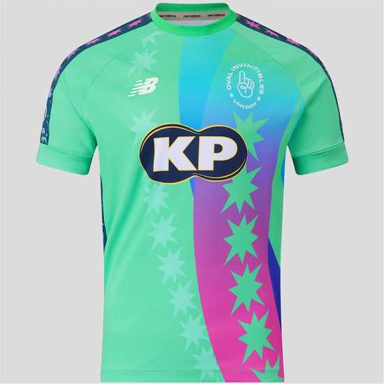 Тениска New Balance Men's Oval Invincibles Short-Sleeve Cricket Shirt  