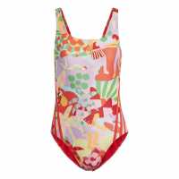 Дамски бански Adidas Graphic Farm Swimsuit Womens Adidas Graphic Farm Swimsuit Womens Дамски бански