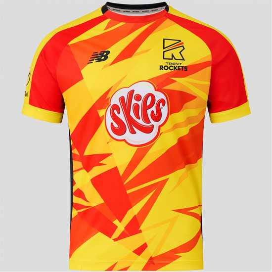 Тениска Men's Trent Rockets Short-Sleeve Cricket Shirt Тениска Men's Trent Rockets Short-Sleeve Cricket Shirt