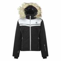 Яке За Ски Dare 2B Estimate Waterproof Ski Jacket Black/White Детски якета и палта