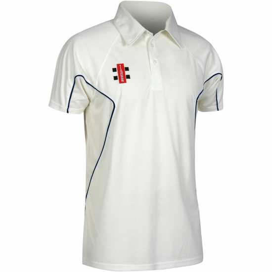 Gray Nicolls Тениска Men's Short-Sleeve Cricket Shirt Морска синьо Gray Nicolls Тениска Men's Short-Sleeve Cricket Shirt Морска синьо