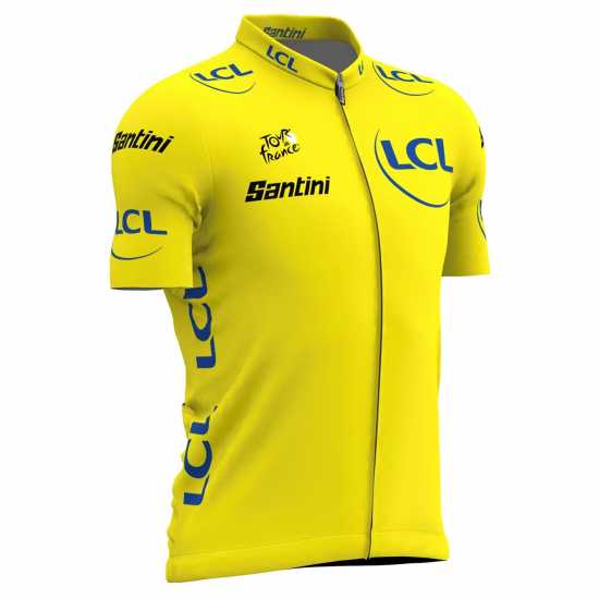 Santini Replica Tour De France Jersey Leader Облекло за колоездене