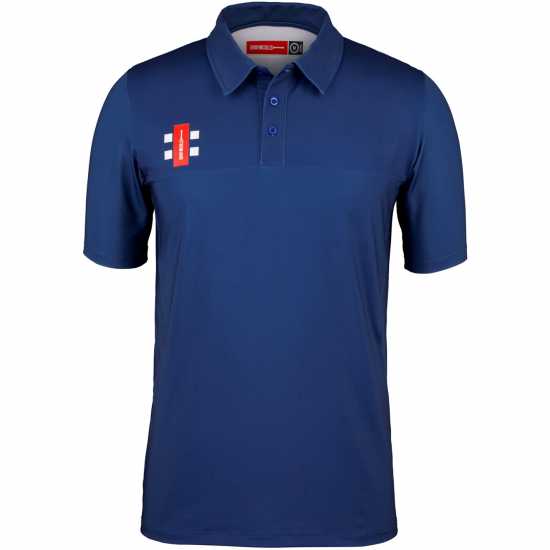 Gray Nicolls Блуза С Яка Men's Cricket Polo Shirt Морска синьо 