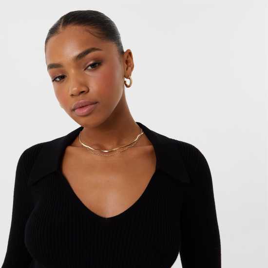 Дамски пуловери и жилетки Средна Рокля Jack Wills Polo Midi Dress Черно Средна Рокля Jack Wills Polo Midi Dress Черно Дамски пуловери и жилетки