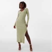 Средна Рокля Jack Wills Polo Midi Dress Лорел зелено Дамски пуловери и жилетки