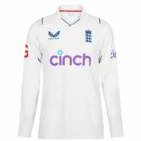 Блуза С Яка England Test Cricket Polo Shirt Seniors  Крикет