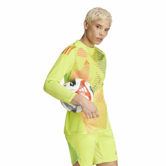 Adidas 24 Pro Long Sleeve Goalkeeper Shirt Womens Слънчево жълто Футболни отбори и стоки