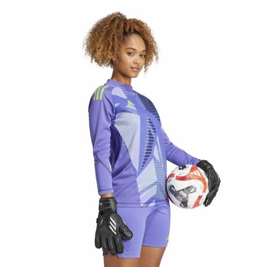 Adidas 24 Pro Long Sleeve Goalkeeper Shirt Womens Лилаво Футболни отбори и стоки