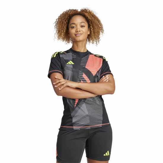 Футболни отбори и стоки Adidas T24 P Gk Jsy W T-Shirt Womens Черно Adidas T24 P Gk Jsy W T-Shirt Womens Черно Футболни отбори и стоки
