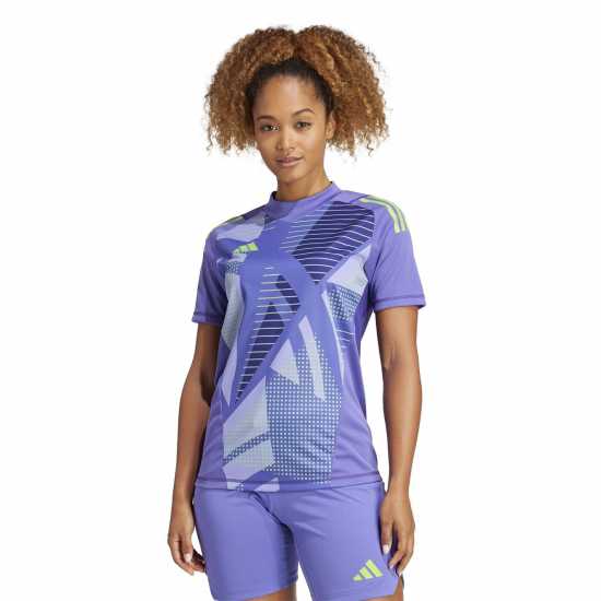 Adidas T24 P Gk Jsy W T-Shirt Womens Лилаво Футболни отбори и стоки