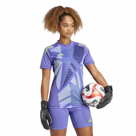 Adidas T24 P Gk Jsy W T-Shirt Womens Лилаво Футболни отбори и стоки