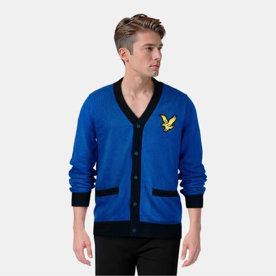 Lyle And Scott Плетена Жилетка And Scott Block Cardigan Mens  