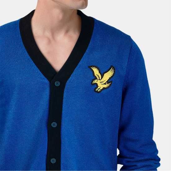 Lyle And Scott Плетена Жилетка And Scott Block Cardigan Mens  