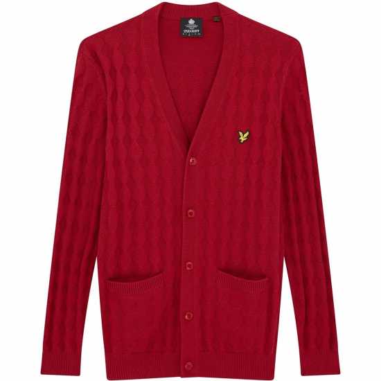 Lyle And Scott Плетена Жилетка Long-Sleeve Knitted Cardigan  