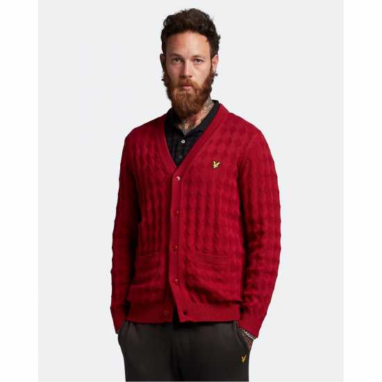 Lyle And Scott Плетена Жилетка Long-Sleeve Knitted Cardigan  
