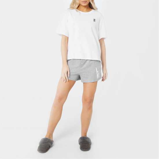 Dkny Short Sleeve Top And Boxer Set  Дамски пижами