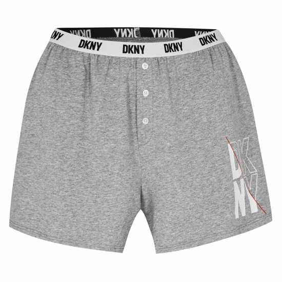 Dkny Short Sleeve Top And Boxer Set  Дамски пижами