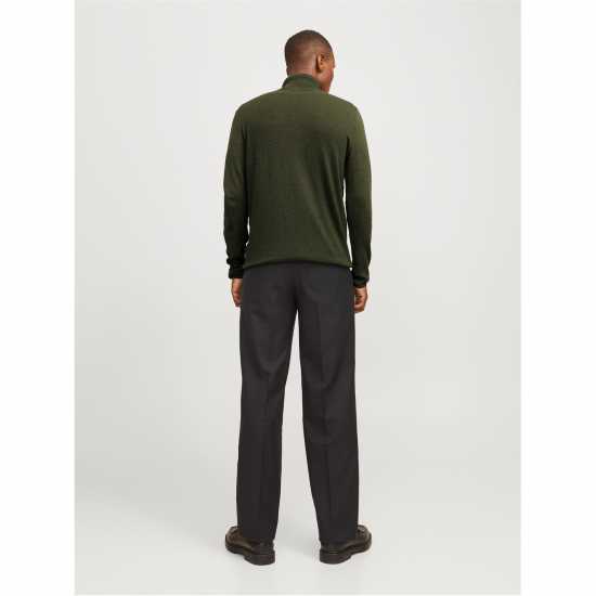 Jack And Jones Knit Roll Nk  Sn99 Зелено Комбу Мъжки пуловери и жилетки