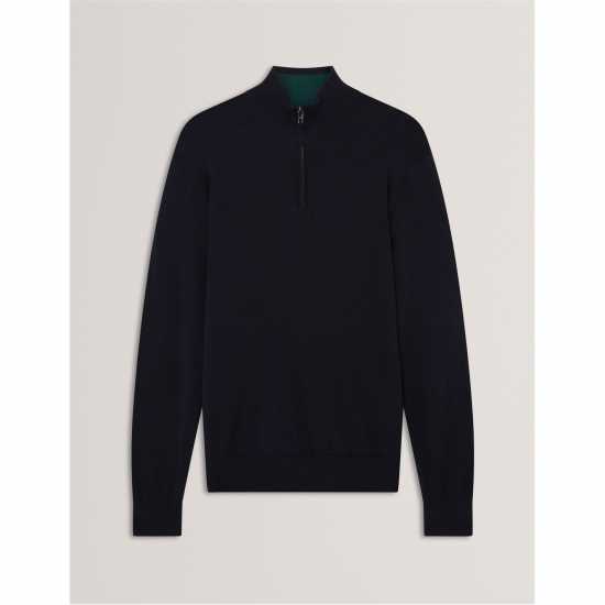 Ted Baker Блуза С Обло Деколте Men's Merino Half Zip Crew Neck Jumper  