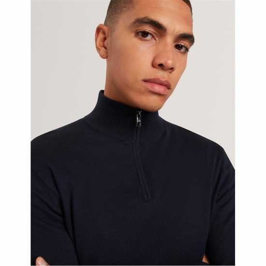 Ted Baker Блуза С Обло Деколте Men's Merino Half Zip Crew Neck Jumper  