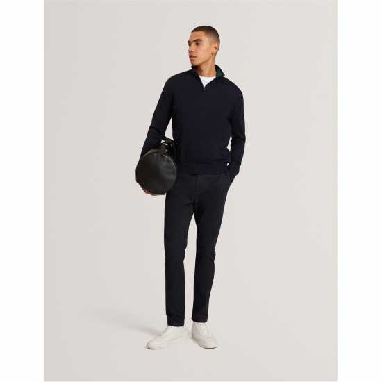 Ted Baker Блуза С Обло Деколте Men's Merino Half Zip Crew Neck Jumper  
