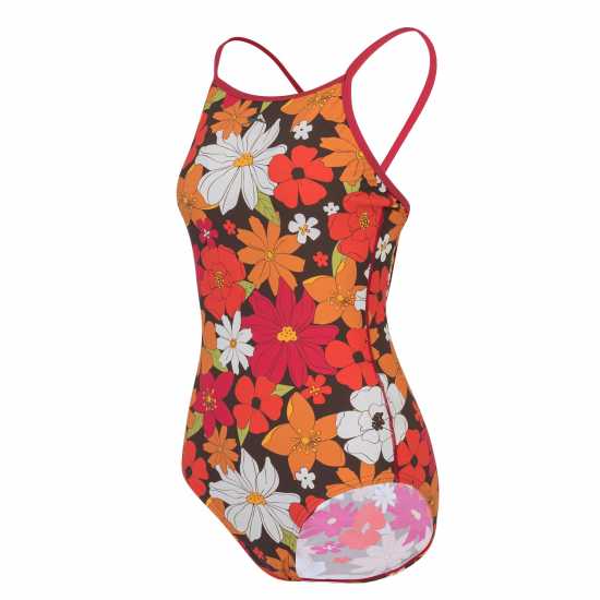 Slazenger Thinstrap Swimsuit Womens Floral Дамски бански