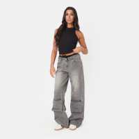 Double Waistband Cargo Jean  
