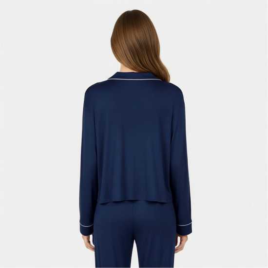 Jack Wills Women's Jw Modal Long Sleeve Pyjama Set Морска синьо 