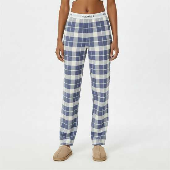 Jack Wills Women's Flannel Pyjama Trousers Фолкстоун Каре 