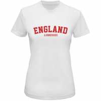Team Тениска England Lionesses Euros 2022 T Shirt Womens Collegiate Дамски тениски и фланелки