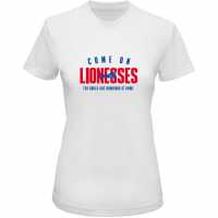 Team Тениска England Lionesses Euros 2022 T Shirt Womens Come on Eng Дамски тениски и фланелки