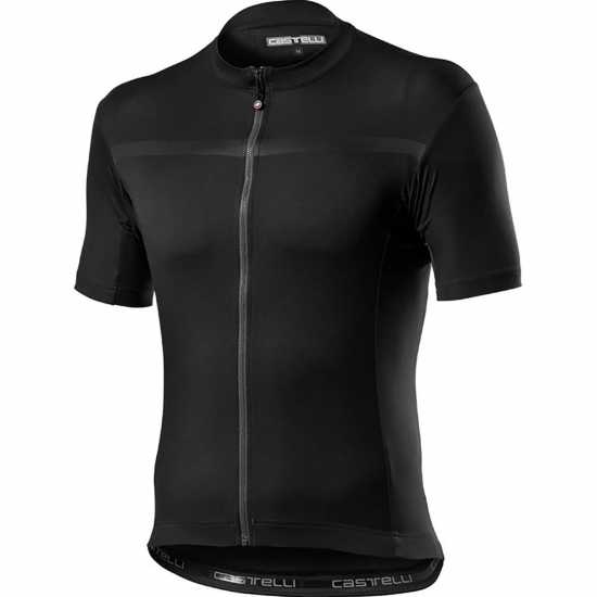 Castelli Classifica Short Sleeve Jersey Light Black Мъжки ризи