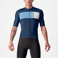 Castelli Prologo 7 Short Sleeve Jersey Blue Мъжки ризи