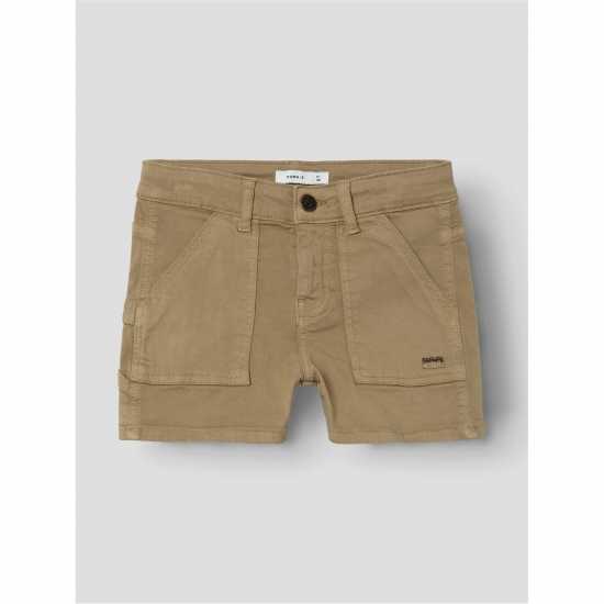Къси Панталони Name It Twi Chino Shorts Кафяво 
