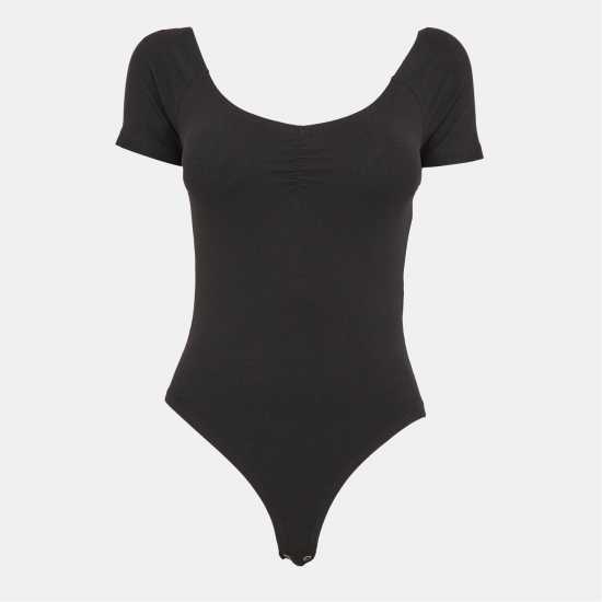 Brave Soul Bodysuit With Gathered Detail Черно Brave Soul Bodysuit With Gathered Detail Черно