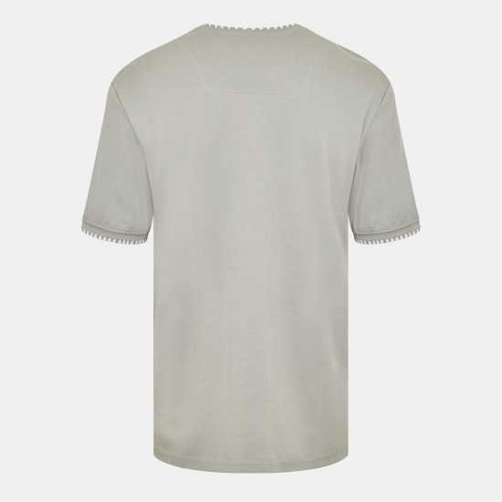 Threadbare Men's Perth Knitted Top Сиво/Екрю 