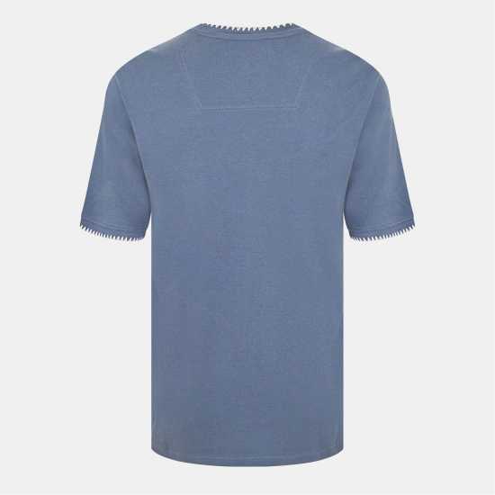 Threadbare Men's Perth Knitted Top Деним/Екрю Threadbare Men's Perth Knitted Top Деним/Екрю