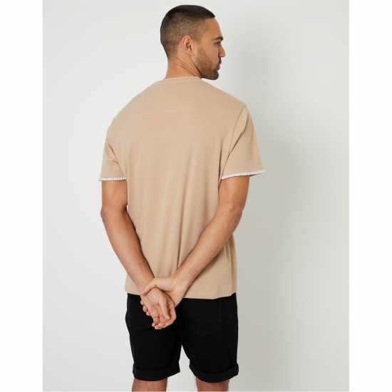 Threadbare Men's Perth Knitted Top Камък/Екрю 