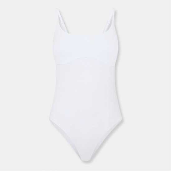 Brave Soul Vest Bodysuit Бяло Brave Soul Vest Bodysuit Бяло