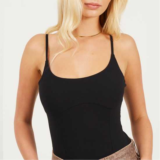 Brave Soul Vest Bodysuit Черно Brave Soul Vest Bodysuit Черно