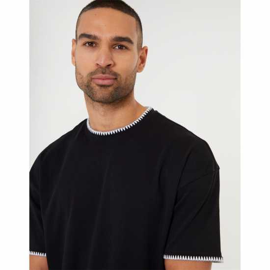 Men's Triangle Knitted Top Черно Men's Triangle Knitted Top Черно