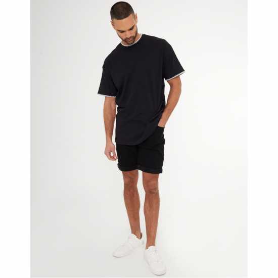 Men's Triangle Knitted Top Черно Men's Triangle Knitted Top Черно