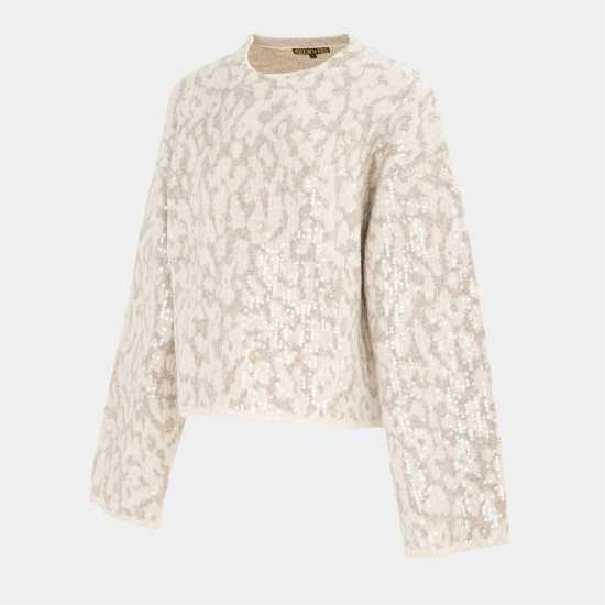 Biba Leop Jumper Ld61 Beige/Grey Biba Leop Jumper Ld61 Beige/Grey