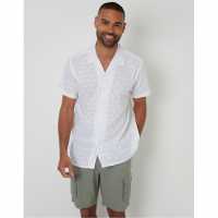 Threadbare Sht Ss Acot Sn99 White Мъжки ризи